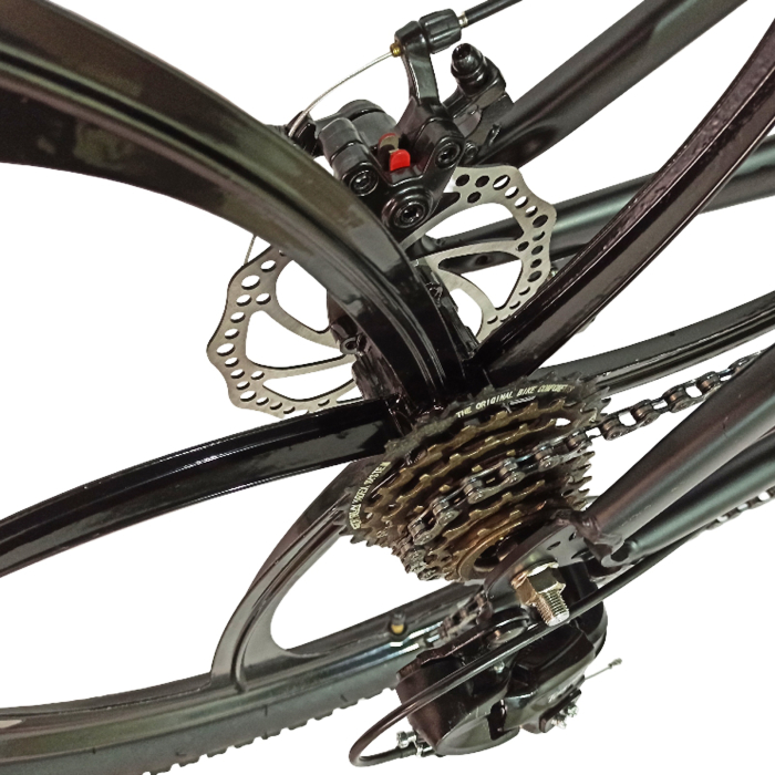 Bicicleta MTB-HT 24" BR Tsunami ProMG, cadru otel 13", jante magneziu, manete secventiale, frane disc, 21 viteze [10]