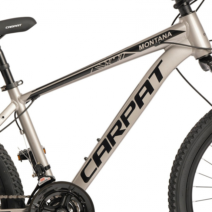 Bicicleta MTB-HT 24" CARPAT Montana, cadru aluminiu 14.5", manete RevoShift, frane disc, 21 viteze [11]