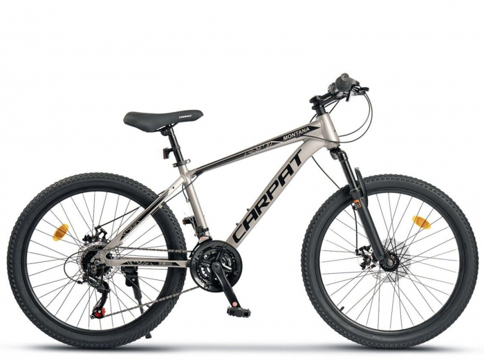 Bicicleta MTB-HT 24" CARPAT Montana, cadru aluminiu 14.5", manete RevoShift, frane disc, 21 viteze [2]