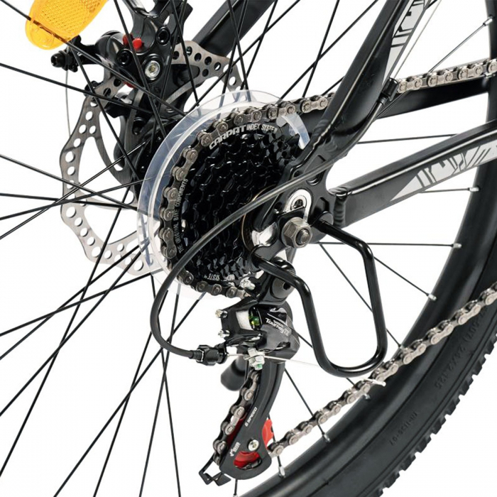 Bicicleta MTB-HT 24" CARPAT Montana, cadru aluminiu 14.5", manete RevoShift, frane disc, 21 viteze [9]