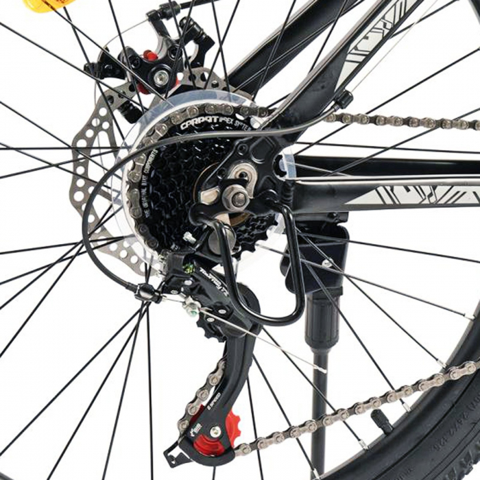 Bicicleta MTB-HT 24" CARPAT Montana, cadru aluminiu 14.5", manete RevoShift, frane disc, 21 viteze [8]