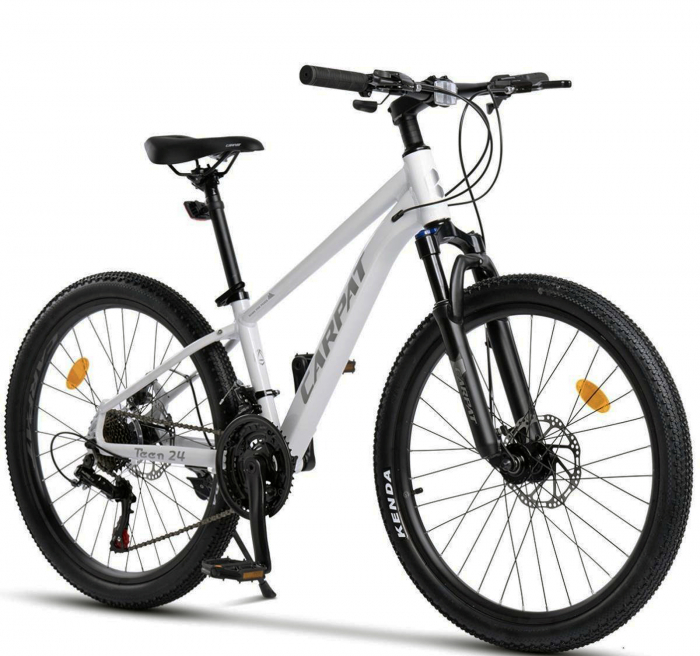Bicicleta MTB-HT 24" CARPAT Pro Teen, cadru aluminiu 14.5", manete secventiale, frane disc, 21 viteze [1]