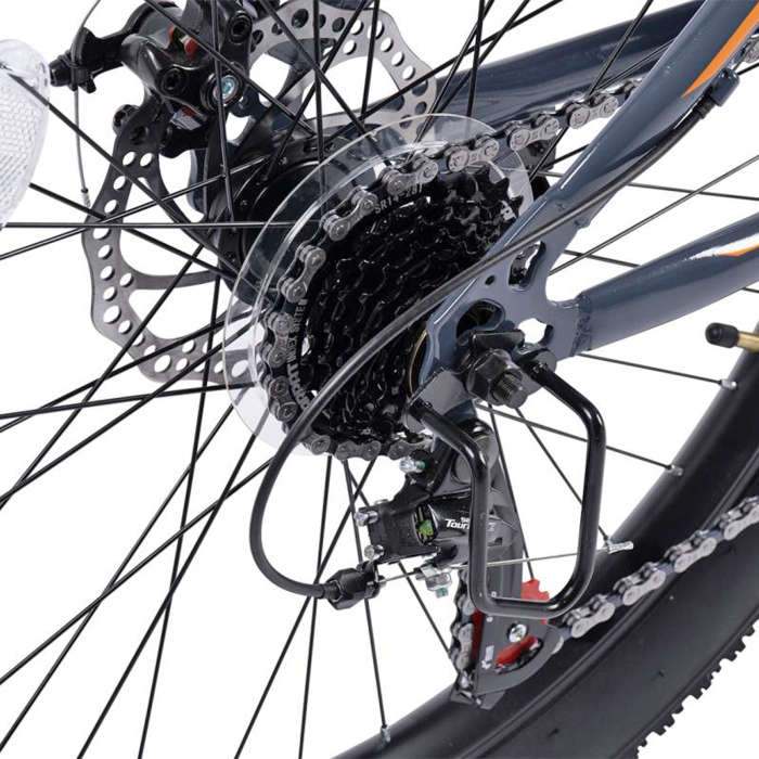 Bicicleta MTB-HT 24" CARPAT Ride S24109, cadru otel 14", manete RevoShift, frane disc, 7 viteze [8]