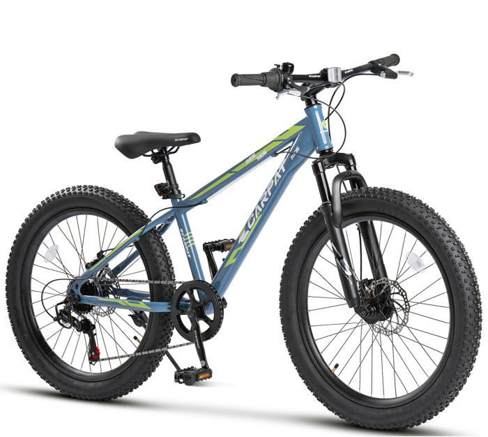 Bicicleta MTB-HT 24" CARPAT Ride S24109, cadru otel 14", manete RevoShift, frane disc, 7 viteze [1]