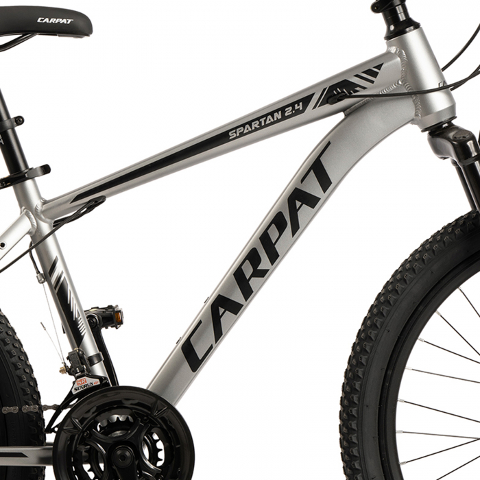 Bicicleta MTB-HT 24" CARPAT Spartan 2.4, cadru aluminiu 14.5", manete RevoShift, frane disc, 21 viteze [10]