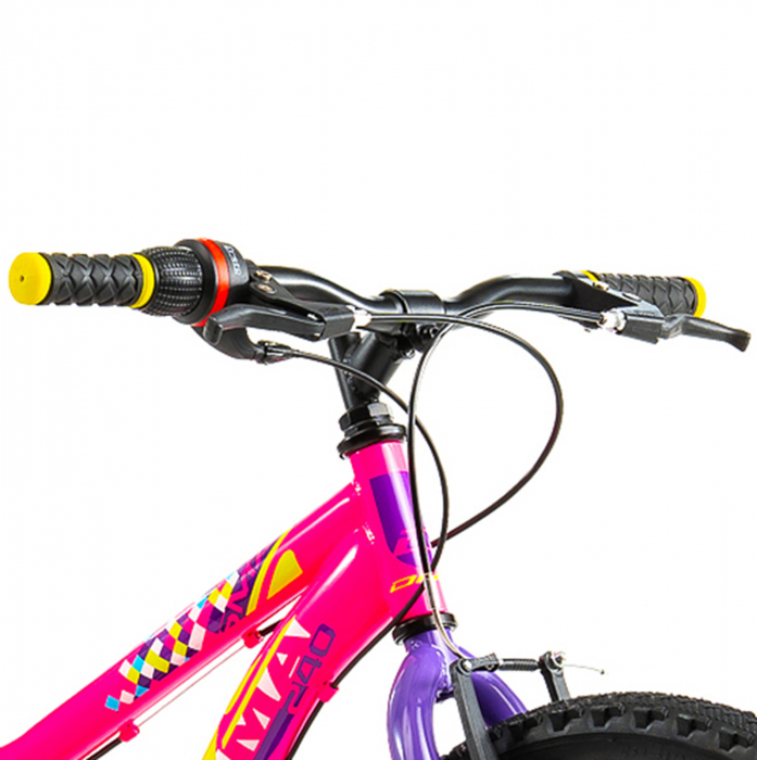 Bicicleta MTB-HT 24" DHS Plasma 240, cadru otel 13", manete revoshift,  frane V-Brake, 6 viteze [5]