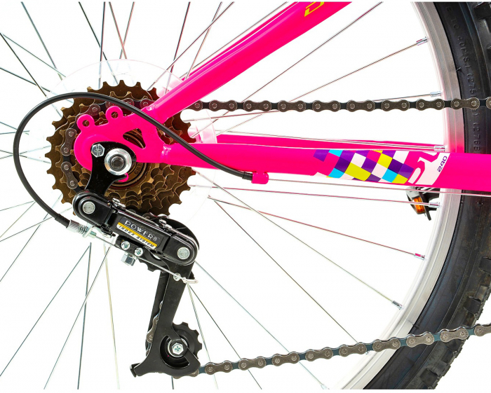 Bicicleta MTB-HT 24" DHS Plasma 240, cadru otel 13", manete revoshift,  frane V-Brake, 6 viteze [7]