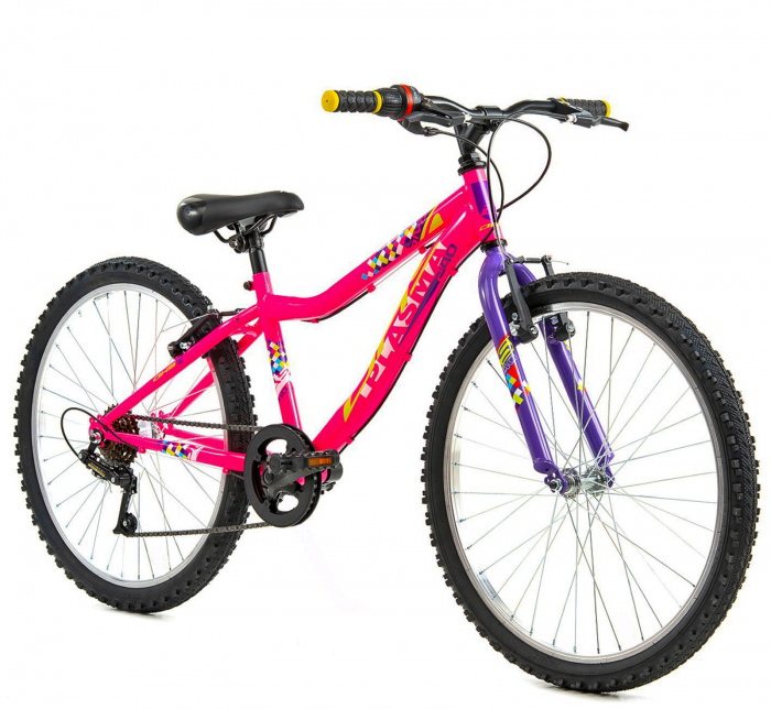Bicicleta MTB-HT 24" DHS Plasma 240, cadru otel 13", manete revoshift,  frane V-Brake, 6 viteze [2]