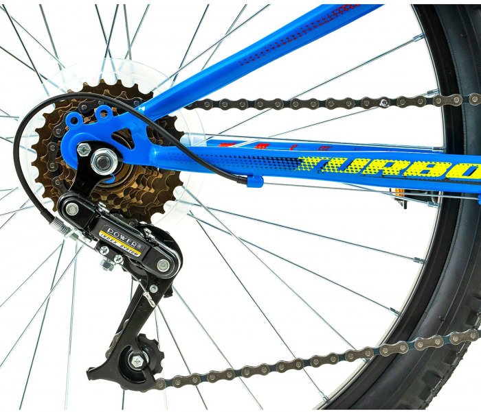 Bicicleta MTB-HT 24" DHS Turbo 240, cadru otel 13", manete revoshift, frane V-Brake, 6 viteze [7]