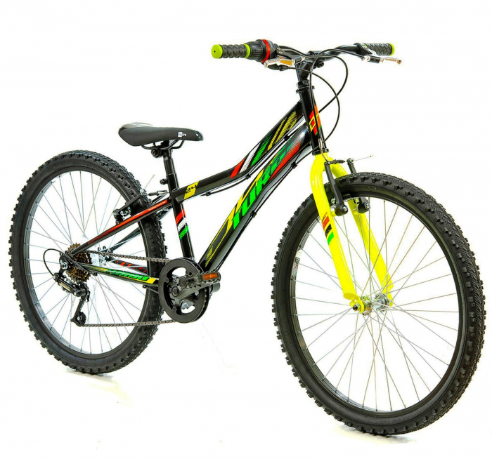 Bicicleta MTB-HT 24" DHS Turbo 240, cadru otel 13", manete revoshift, frane V-Brake, 6 viteze [2]