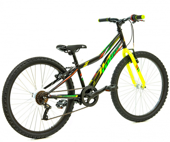 Bicicleta MTB-HT 24" DHS Turbo 240, cadru otel 13", manete revoshift, frane V-Brake, 6 viteze [3]