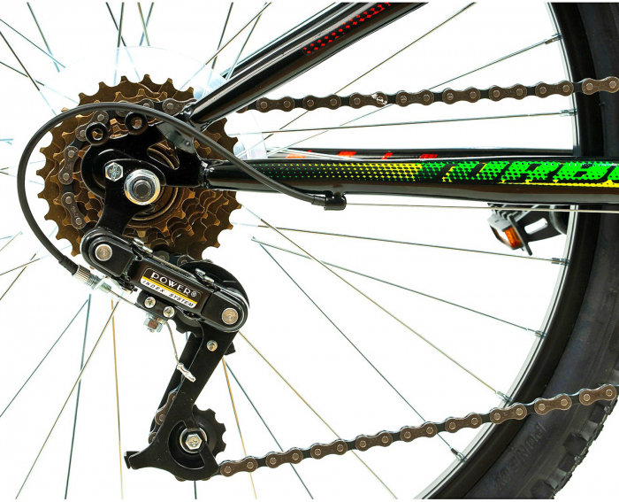 Bicicleta MTB-HT 24" DHS Turbo 240, cadru otel 13", manete revoshift, frane V-Brake, 6 viteze [7]