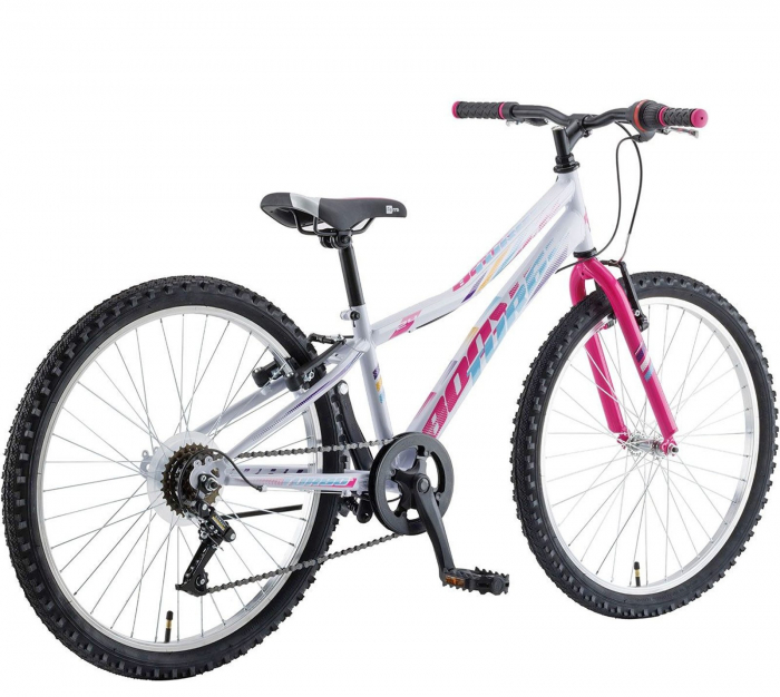 Bicicleta MTB-HT 24" POLAR Booster Turbo 240, cadru otel 11.5", frane V-Brake, 6 viteze, negru/verde [3]