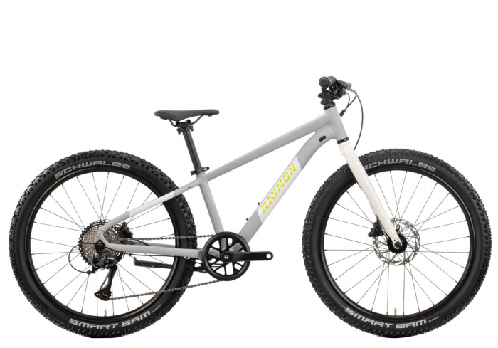 Bicicleta MTB-HT 24" RAYMON Yanga 24 Pro, cadru aluminiu 12", manete secventiale, frane hidraulice, 8 viteze, gri [2]