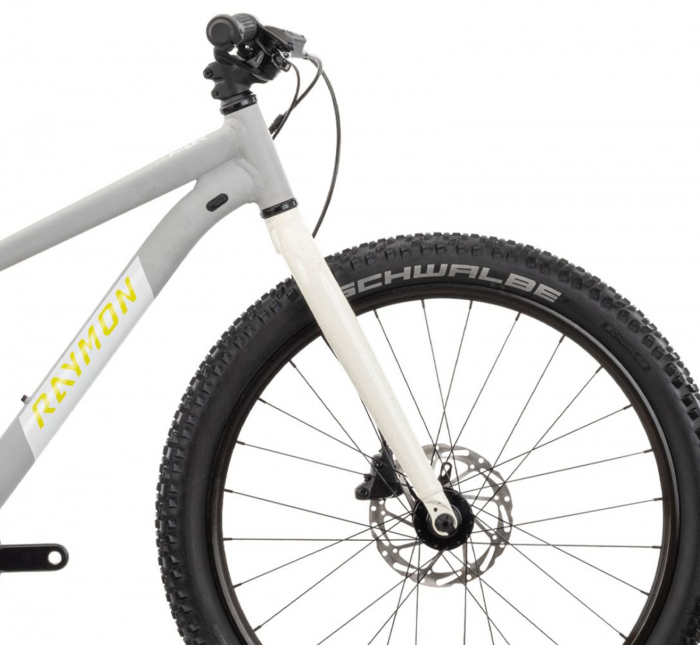Bicicleta MTB-HT 24" RAYMON Yanga 24 Pro, cadru aluminiu 12", manete secventiale, frane hidraulice, 8 viteze, gri [4]
