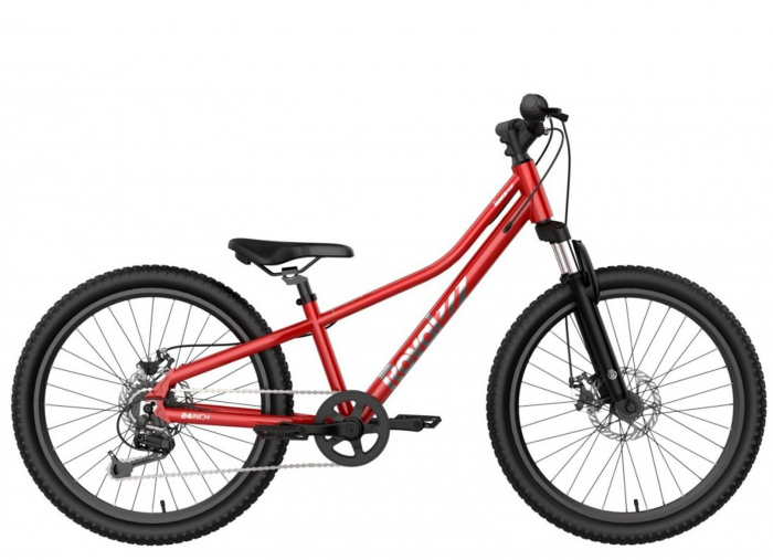 Bicicleta MTB-HT 24" ROYAL BABY 7-17, cadru aluminiu 14", manete secventiale,  frane disc, 7 viteze, negru [1]