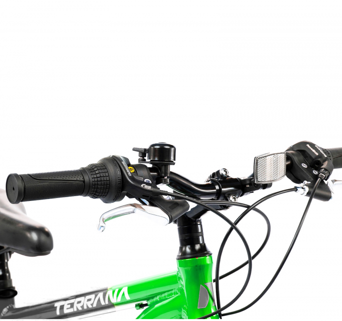 Bicicleta MTB-HT 24" TERRANA 2423, cadru aluminiu 12", manete revoshift, frane disc, 18 viteze [5]