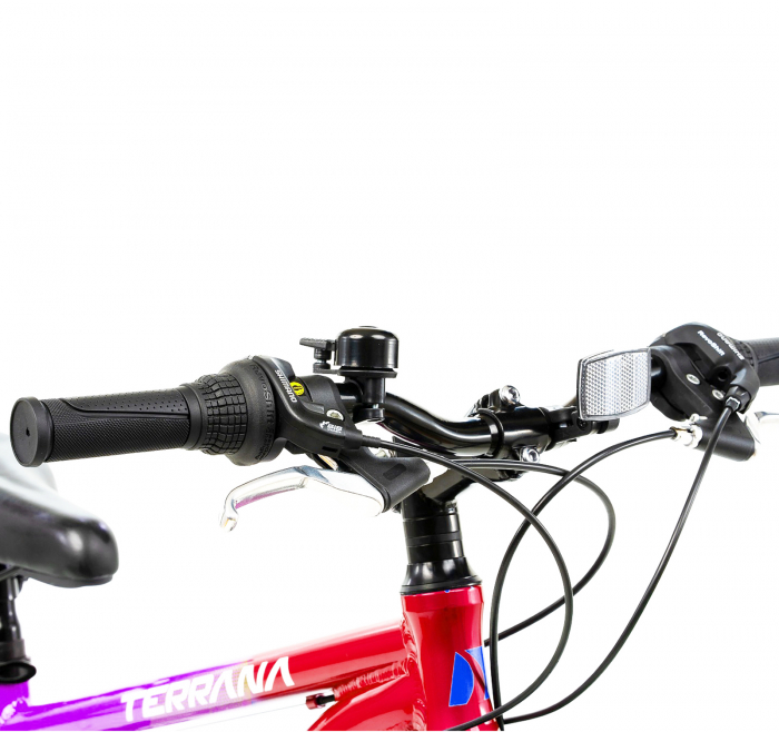 Bicicleta MTB-HT 24" TERRANA 2423, cadru aluminiu 12", manete revoshift, frane disc, 18 viteze [5]