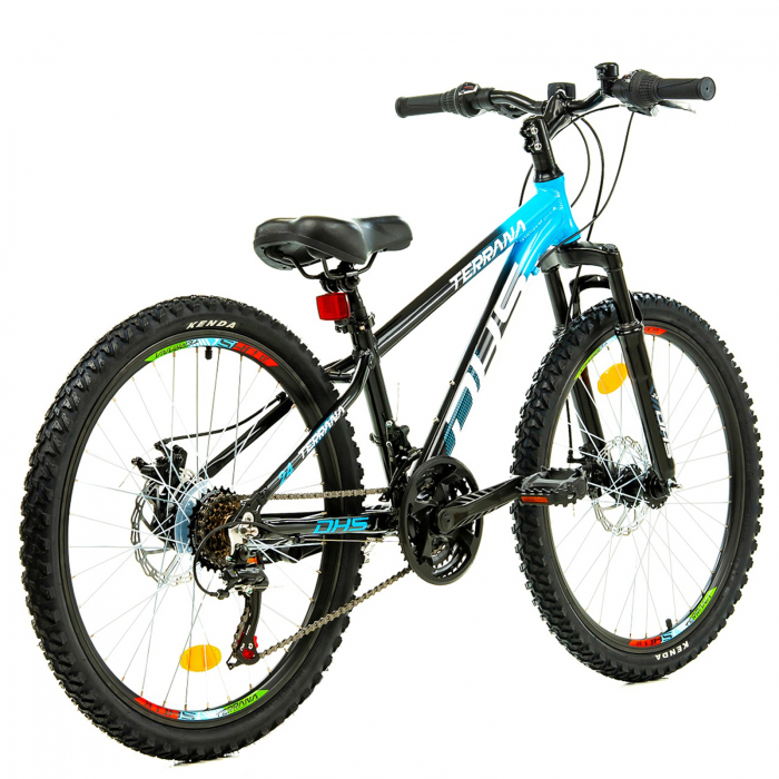 Bicicleta MTB-HT 24" TERRANA 2423, cadru aluminiu 12", manete revoshift, frane disc, 18 viteze [3]