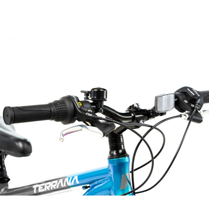 Bicicleta MTB-HT 24" TERRANA 2423, cadru aluminiu 12", manete revoshift, frane disc, 18 viteze [5]