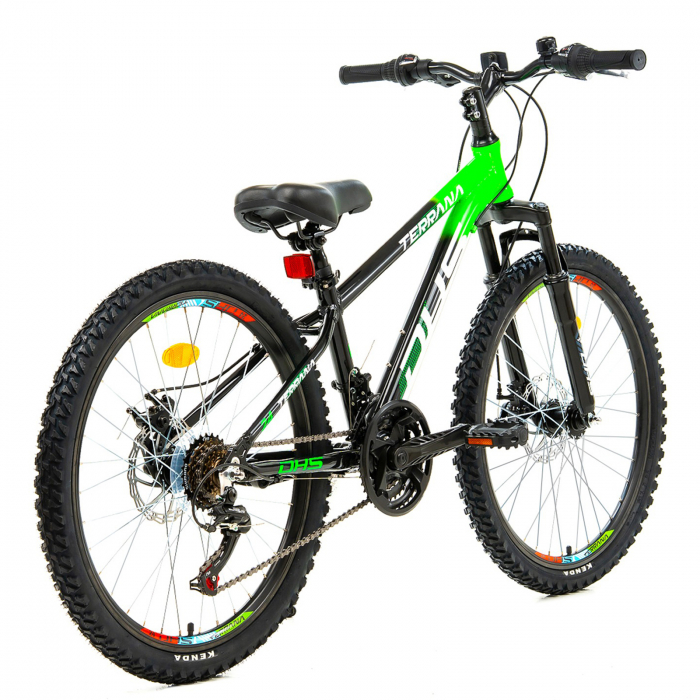 Bicicleta MTB-HT 24" TERRANA 2423, cadru aluminiu 12", manete revoshift, frane disc, 18 viteze [3]