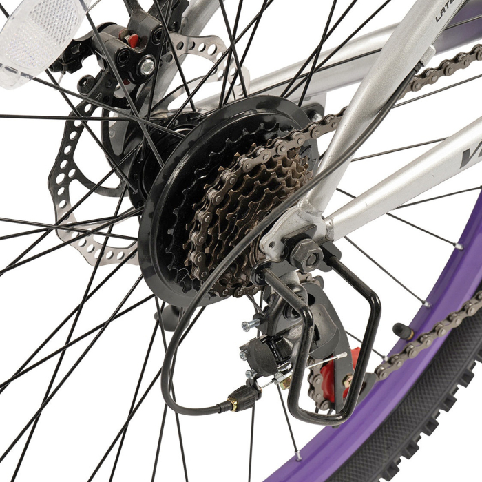 Bicicleta MTB-HT 24" VELORS Dirt 2.4, cadru otel 15", manete secventiale, frane disc, 7 viteze [8]