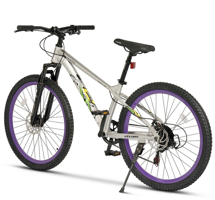Bicicleta MTB-HT 24" VELORS Dirt 2.4, cadru otel 15", manete secventiale, frane disc, 7 viteze [3]