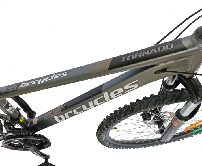 Bicicleta MTB-HT 26" BR Tornado, cadru aluminiu 13.5", manete secventiale, frane disc, 21 viteze [16]