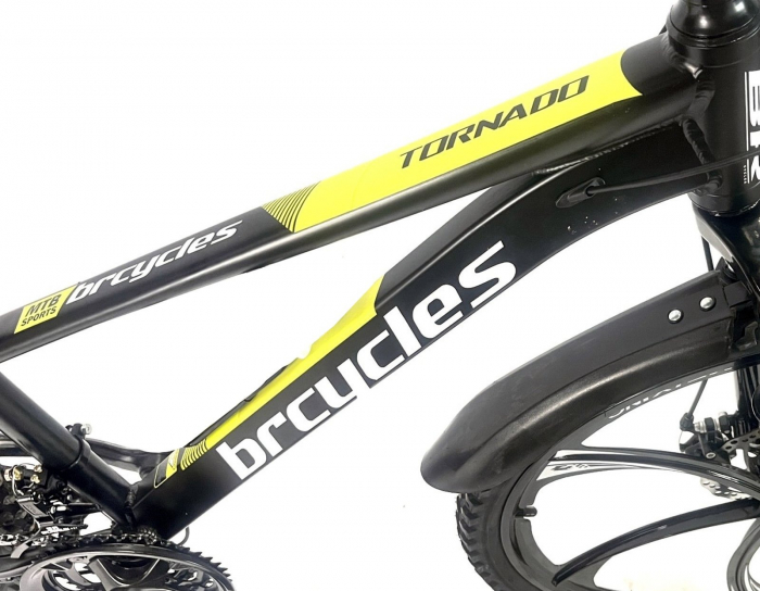 Bicicleta MTB-HT 26" BR Tornado ProMG, cadru aluminiu 13.5", jante magneziu, manete secventiale, frane disc, 21 viteze [8]