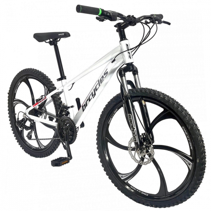 Bicicleta MTB-HT 26" BR Tornado ProMG, cadru aluminiu 13.5", jante magneziu, manete secventiale, frane disc, 21 viteze [2]
