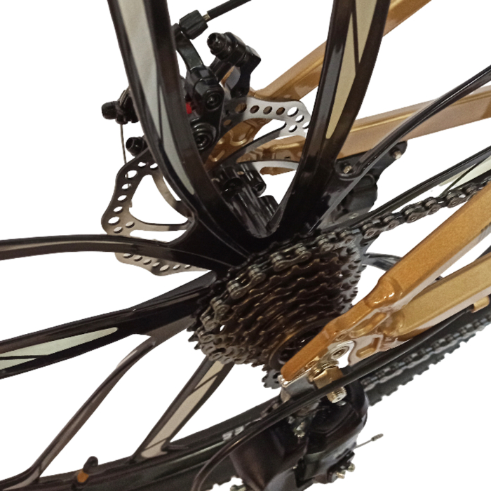 Bicicleta MTB-HT 26" BR Tornado ProMG, cadru aluminiu 13.5", jante magneziu, manete secventiale, frane disc, 21 viteze [12]