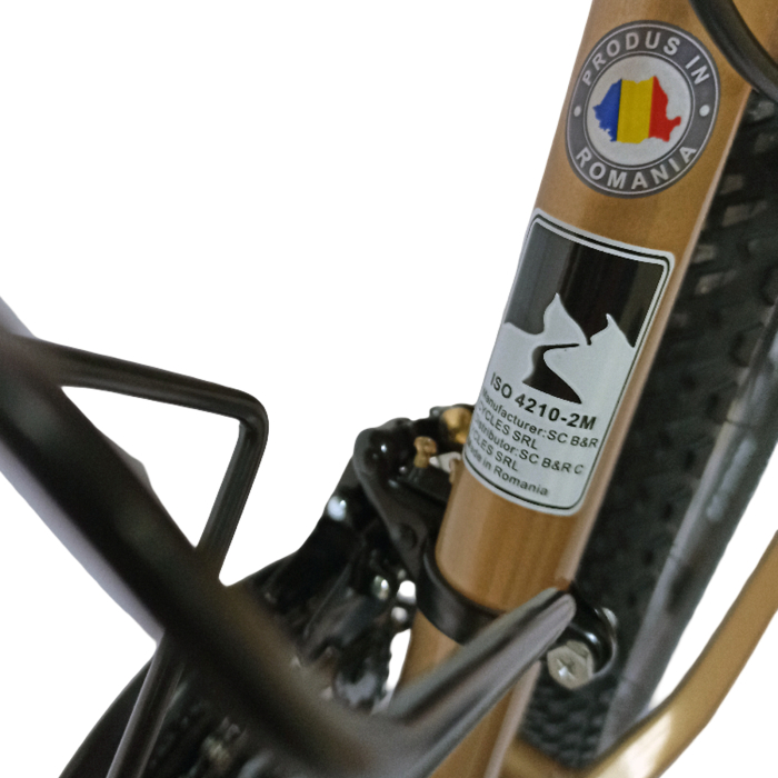 Bicicleta MTB-HT 26" BR Tornado ProMG, cadru aluminiu 13.5", jante magneziu, manete secventiale, frane disc, 21 viteze [14]