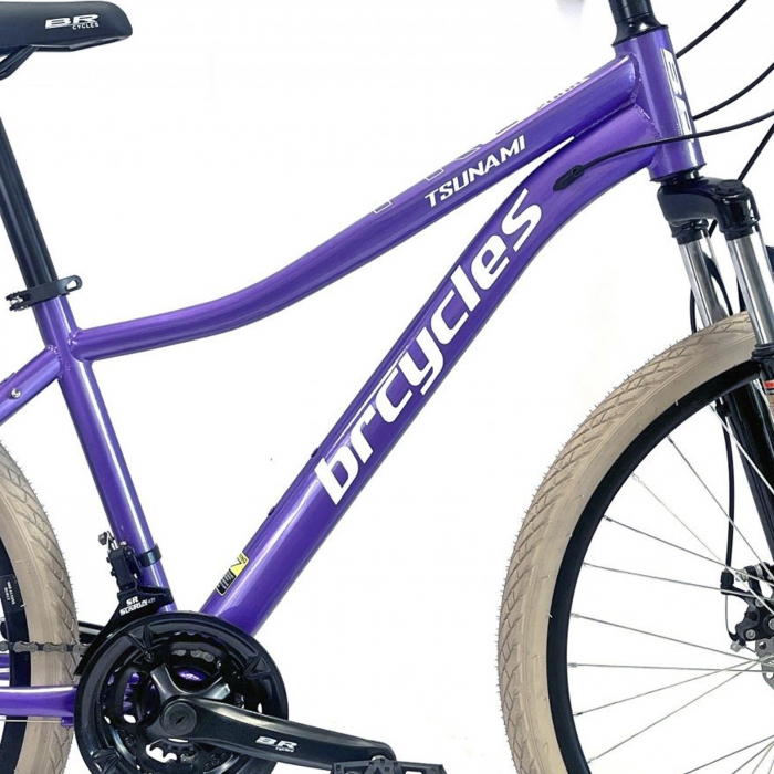 Bicicleta MTB-HT 26" BR Tsunami Pro2008 cadru otel, manete secventiale, frane disc, 21 viteze [12]