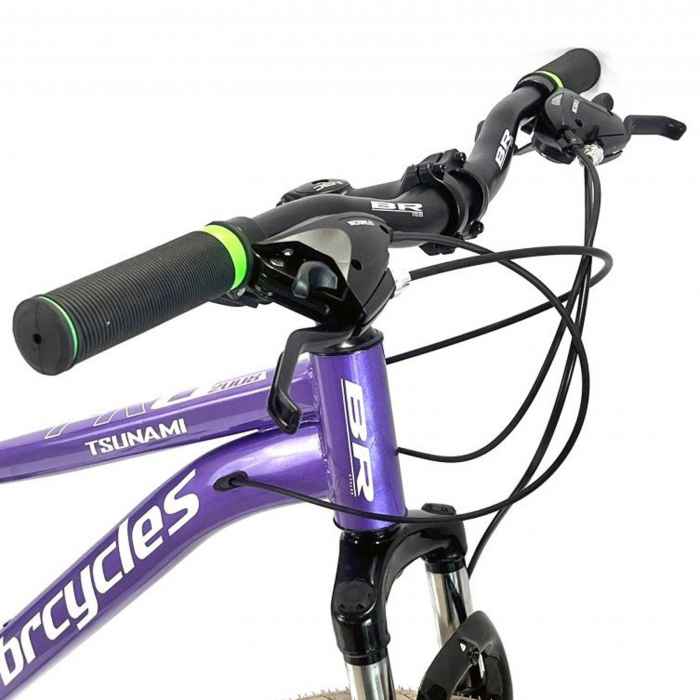 Bicicleta MTB-HT 26" BR Tsunami Pro2008 cadru otel, manete secventiale, frane disc, 21 viteze [4]