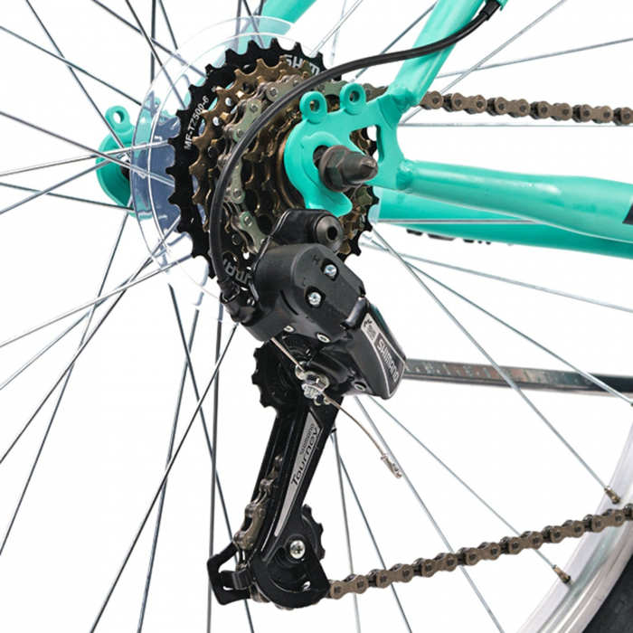 Bicicleta MTB-HT 26" DHS Terrana 2604, cadru otel, manete revoshift, frane V-Brake, 18 viteze [6]