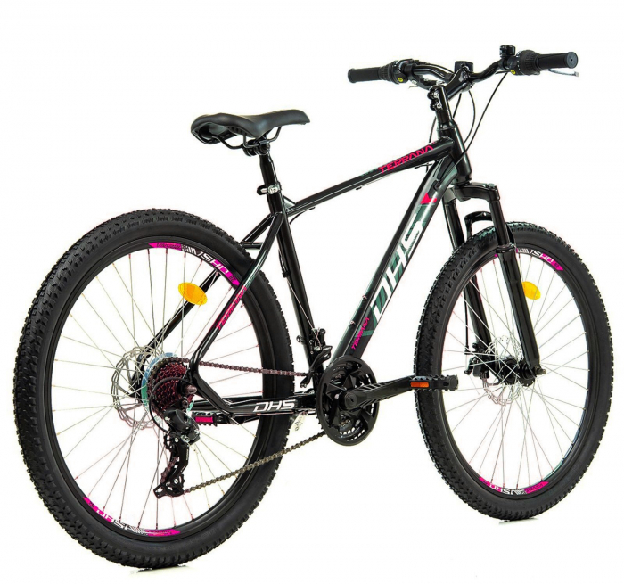 Bicicleta MTB-HT 26" TERRANA 2605, cadru otel, manete revoshift, frane disc, 21 viteze [3]