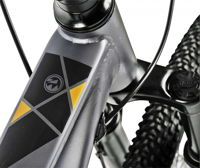 Bicicleta MTB-HT 26" VELORS Rambler, cadru otel 17", manete secventiale, frane disc, 21 viteze, negru/portocaliu [5]