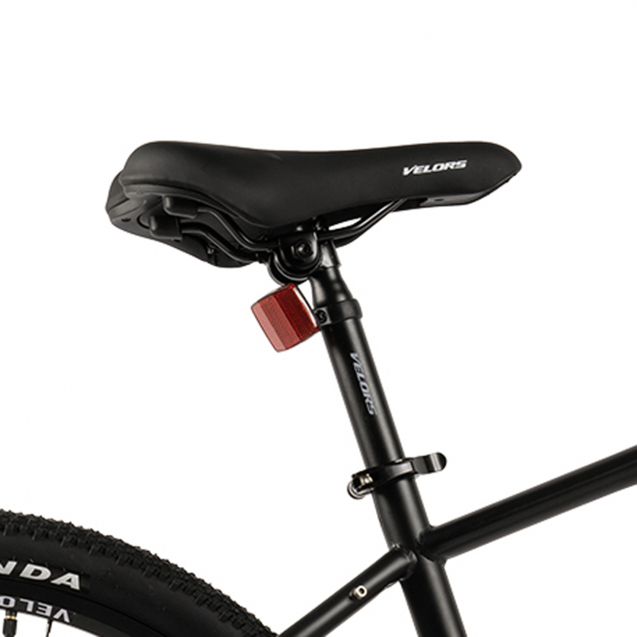 Bicicleta MTB-HT 26" VELORS Rambler, cadru otel 17", manete secventiale, frane disc, 21 viteze, negru/portocaliu [11]