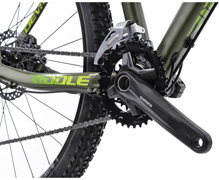 Bicicleta MTB-HT 27.5" DEVRON Riddle RM1.7, cadru aluminiu 19.5", manete secventiale, frane hidraulice, 24 viteze, verde/galben [5]