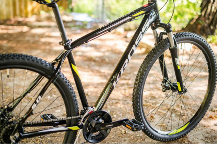 Bicicleta MTB-HT 29" KROSS Hexagon 5.0, cadru aluminiu 17", manete secventiale, frane hidraulice, 24 viteze, rosu/alb [16]