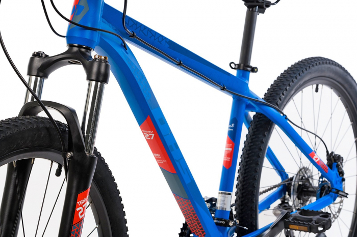 Bicicleta MTB-HT 27.5" TERRANA 2727, cadru aluminiu, manete secventiale, frane hidraulice, 24 viteze [3]