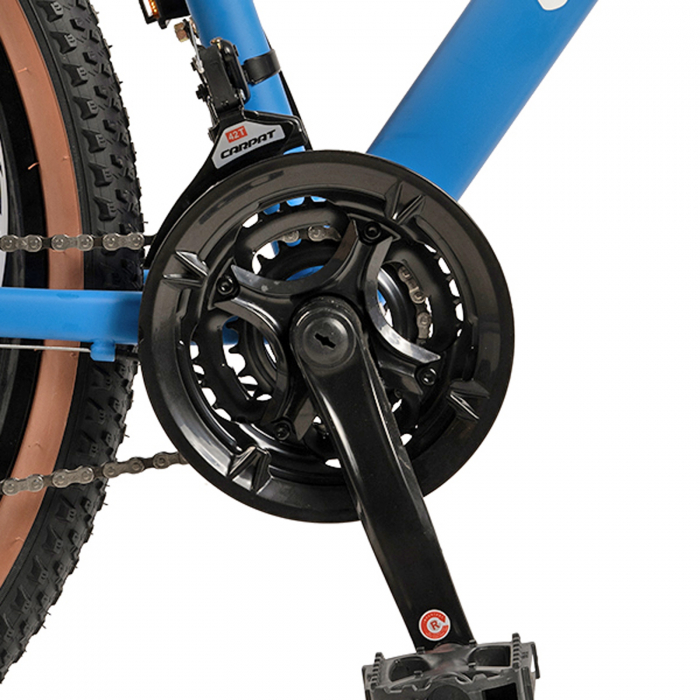 Bicicleta MTB-HT 27.5" VELORS Prime 2.7, cadru otel 18", jante magneziu, frane disc, manete secventiale, 21 viteze, albastru/alb [8]