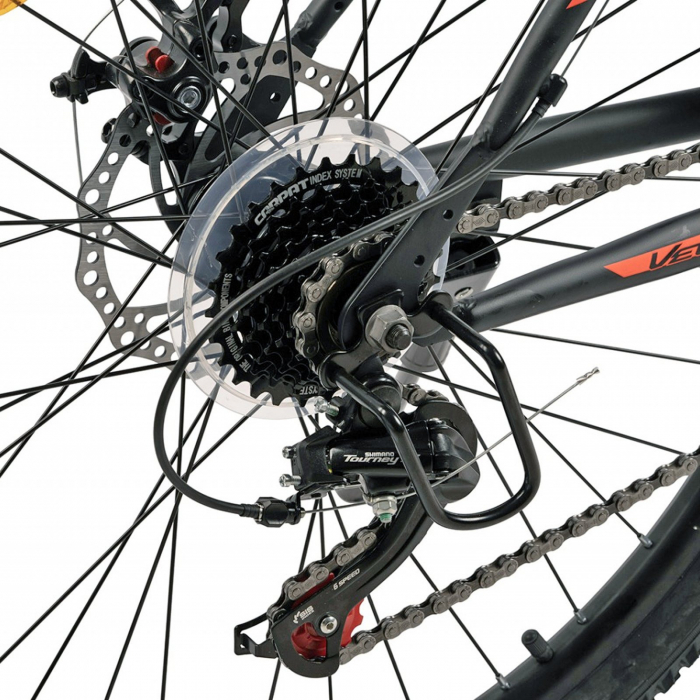 Bicicleta MTB-HT 27.5" VELORS Challenge 2.7, cadru otel, manete secventiale, frane disc, 21 viteze [9]