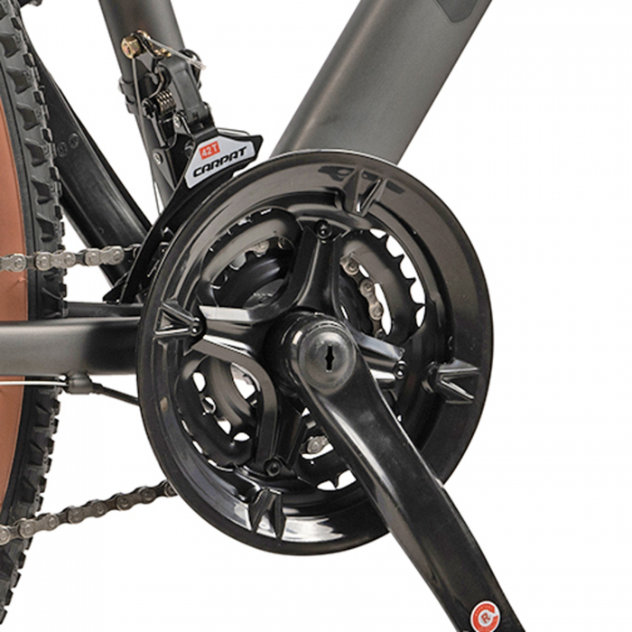 Bicicleta MTB-HT 27.5" VELORS Prime 2.7, cadru otel 18", jante magneziu, frane disc, manete secventiale, 21 viteze, gri/negru [8]