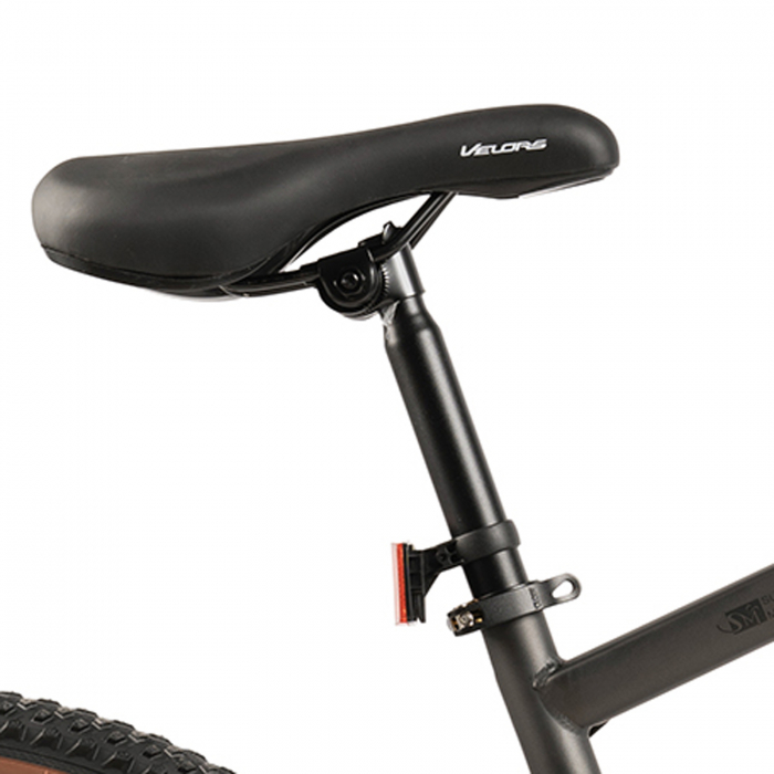 Bicicleta MTB-HT 27.5" VELORS Prime 2.7, cadru otel 18", jante magneziu, frane disc, manete secventiale, 21 viteze, gri/negru [10]