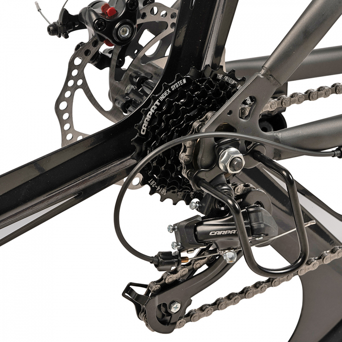 Bicicleta MTB-HT 27.5" VELORS Prime 2.7, cadru otel 18", jante magneziu, frane disc, manete secventiale, 21 viteze, gri/negru [9]