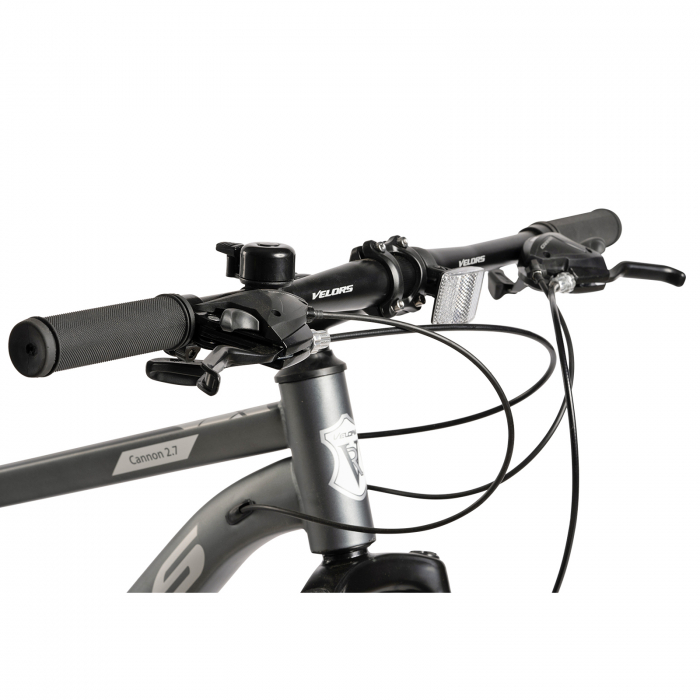 Bicicleta MTB-HT 27.5" VELORS Prime 2.7, cadru otel 18", jante magneziu, frane disc, manete secventiale, 21 viteze, gri/negru [5]