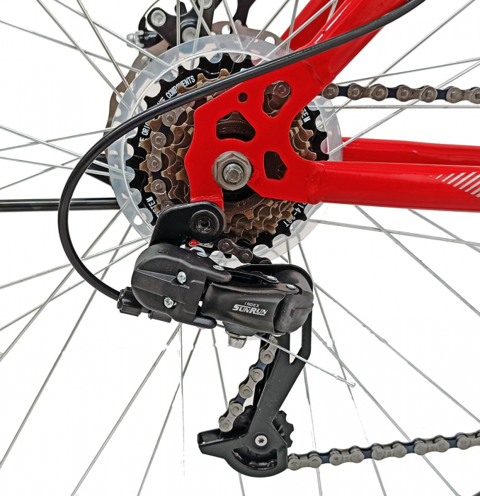 Bicicleta MTB-HT 29" BR One, cadru otel, frane disc, manete secventiale, 21 viteze [8]