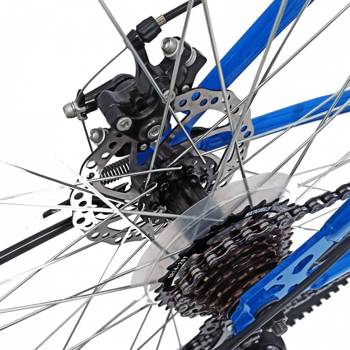 Bicicleta MTB-HT 29" BR Target, cadru otel, manete secventiale, frane disc, 21 viteze [10]