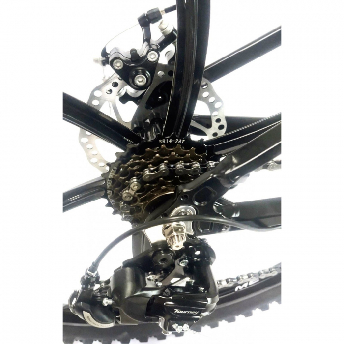 Bicicleta MTB-HT 29" BR Tornado, cadru aluminiu, manete secventiale, frane disc, 21 viteze [11]